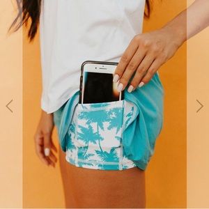Senita Runner’s Shorts - Turquoise
